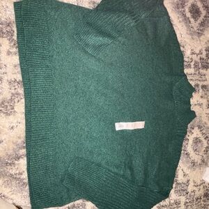 SO Women's Green Cowl Neck Sweater